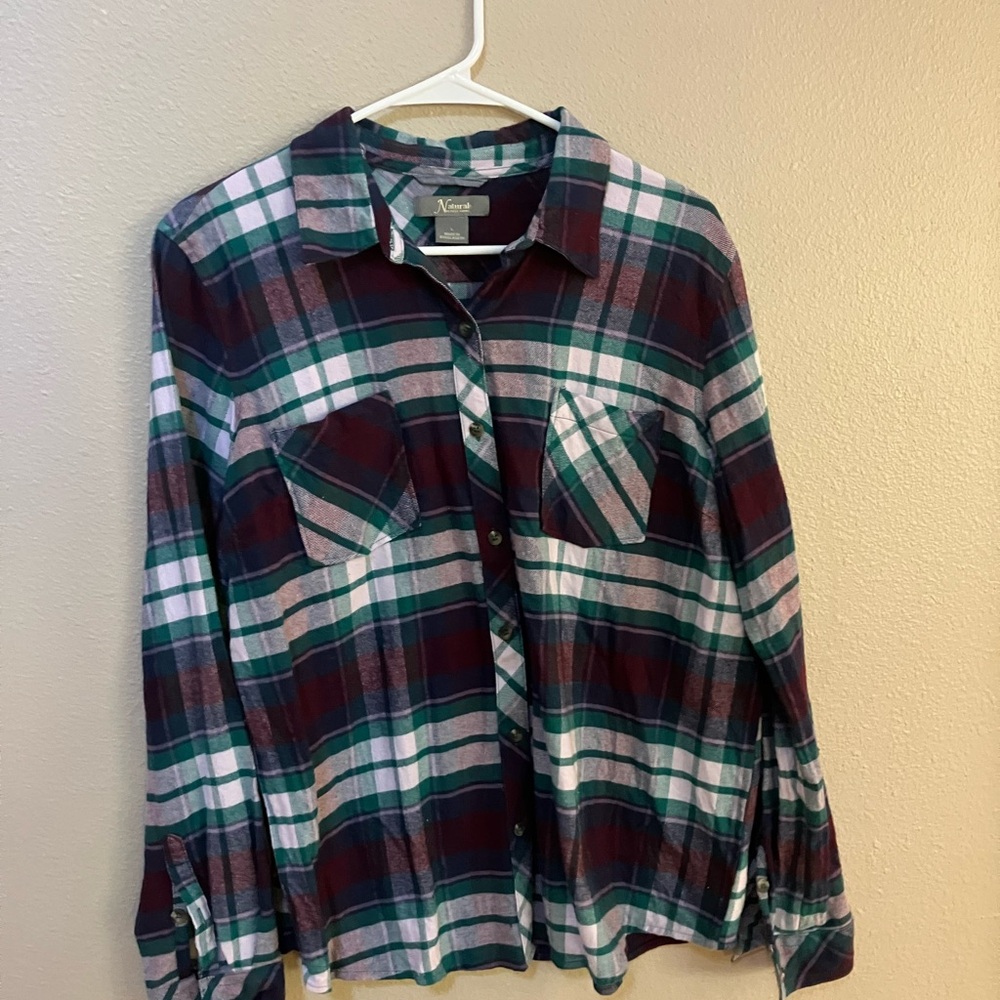 Women’s Natural Reflections Flannel Size L
